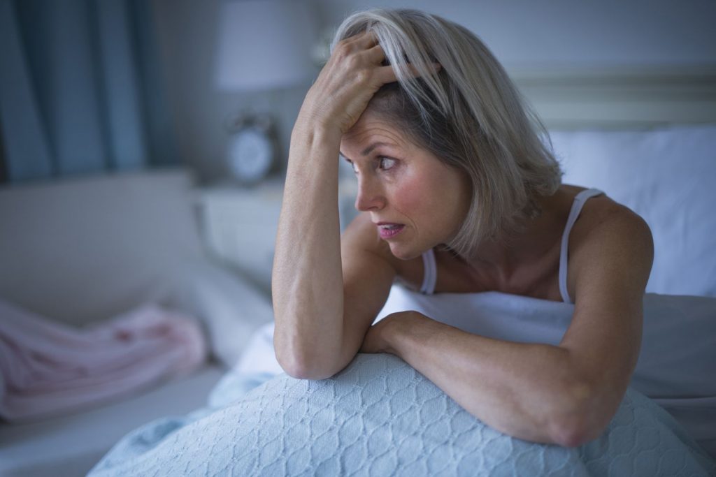 Many women experience sleep problems during perimenopause.